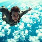 Imagen relacionada con Tom Cruise récord Guinness paracaídas
