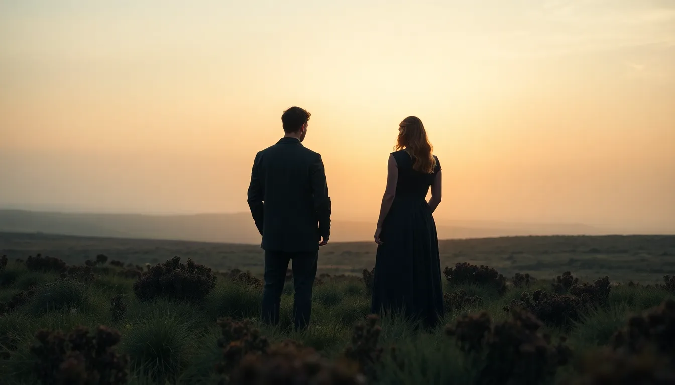 Imagen relacionada con Cumbres Borrascosas nueva versión estreno 2024 película Margot Robbie Emerald Fennell